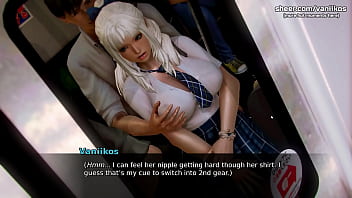Preview 2 of D O Gay - Waifu Academy | Virgin 18yo Japanese Teen With Big Juicy Tits And A Hungry Little Wet Pussy Loves Being Touched By Strangers In The Public Train | My sexiest gameplay moments | Part #10
