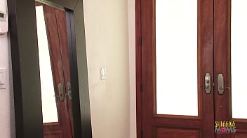 Preview 1 of Sixy Photowww - Bringing the pie over to this blonde lesbians house ends with a pussy pie chow