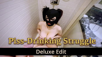 Preview 1 of Mia Khalifa Sex With Two - Piss-Drinking Struggle - Deluxe Edit