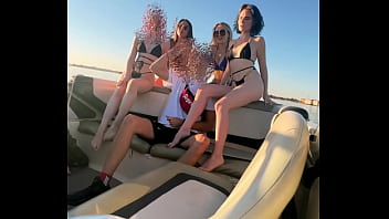 Preview 1 of Arab Poor Girl Xxx - Boat Real Public Sex - 4 girls photoshoot