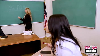 Preview 1 of Horny Mom And Son Vacation - Hottie Gina Valentina Finger Fucked By Her Professor Cherie Deville!