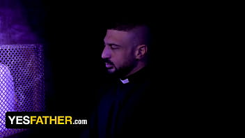 Preview 1 of Boss Sex Front Of Husband - YesFather - Straight Married Man Confesses His Sexual Gloryhole Affairs To Perv Priest Marco Napoli