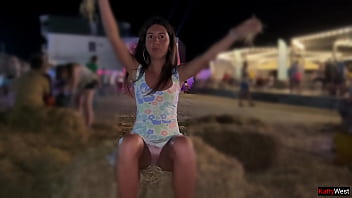 Preview 1 of 12 Eyes - Shameless girl took off her panties in public