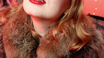 Preview 3 of Clean Dress Mom - red gloves fetish.. and fur! model Arya (Arya Grander)