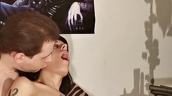 Preview 3 of Ersticken Beim Blasen - Sucking on a Big realistic and messy full of milk dildo closeup