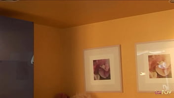 Preview 1 of Black Bbc Cum In - A business guy watches two lesbians fuck in virtual reality as they are an Asian and a blonde