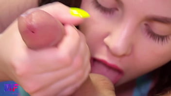 Preview 4 of Hellbo Mobi The Best Family - Close Up Blowjob with Gentle Sucking and Balls Play