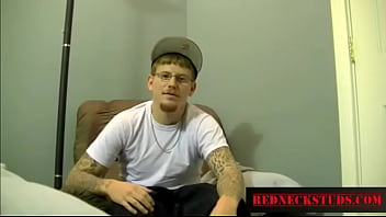 Preview 1 of Pinay 80 - Tatted Straight Country Boy Stroking- RedneckStuds.com
