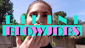 Preview 1 of Xxxxx Six Videos Sannyleon - Bikini Blowjobs - Maddison Haze &amp_ Herb Collins - BikiniBlowjobs.com &amp_ HerbCollins.com