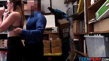Preview 1 of Nidhi Deears Sex Videos - Thief Teen Avoids Law Enforcement by Fucking with Security Officer - Kat Monroe