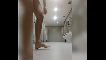 Preview 4 of Desk Solo Teen - Me exibindo no banheiro do shopping