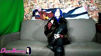 Preview 1 of Soto Babe Sex Vido - DashaNoihara #33 - femboy in black dress,  opaque black tights,  leather boots and fluffy fur coat
