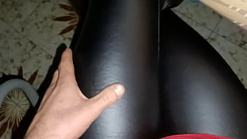 Preview 3 of New Deuda Songs - Touch My leather leggings