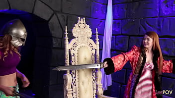 Preview 1 of Tamil School Sex Porn Tube Wacth - Three stunning lesbians in a castle get aroused and then they fuck on the throne chair
