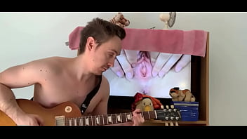 Preview 1 of Mom Son Porn Game - Super Pussy xGuitar Show