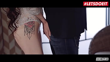 Preview 1 of Dog Xxx Hot Hd Video Xxx - LETSDOEIT - Russian Slut (Angel Rush) Sucks Her Boyfriend&#039_s Friend (Pablo Ferrari) Fat Cock