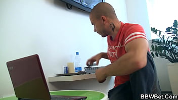 Preview 1 of X Hemastar - Can he score with huge boobs blonde fatty