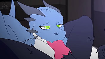 Preview 1 of Anna Poln - Furry dragon blowing his valentine