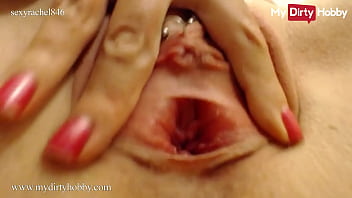 Preview 3 of Clit Cutting - (sexyrachel846) Rubs Her Pierced Clit Before Fucking Her Pussy With Her Big Dildo - My Dirty Hobby