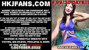 Preview 1 of Ggg Ggg Xxx - Amazing organotoys colorful long dildo full in Hotkinkyjo asshole,  anal fisting,  gape &amp_ prolapse extreme for HKJFANS