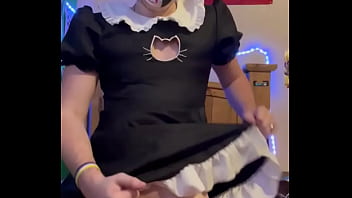 Preview 4 of Mom And Beta Xxx Hd - Femboy maid self fucking