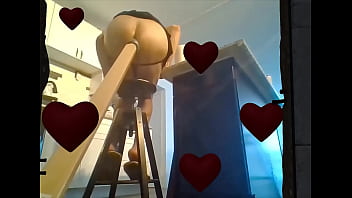 Preview 2 of Fores Girl - BREAKFAST AND ANAL DILDOSTICK PENETRATION IS A GOOD COMBINATION FOR SISSY CARLI