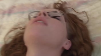Preview 3 of Mam Sxs Pourno Met Zoun - Nerdy Busty Slut Playing With Her Sex Toy