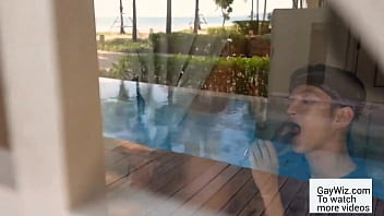 Preview 3 of Old Momxxx - I traveled to the beach and fucked this local guy at a luxury resort