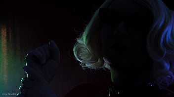 Preview 1 of Ja Kalin Xxx - ASMR: vinyl nitrile MEDICAL GLOVES FETISH (blogger Arya Grander in latex rubber Halloween costume)