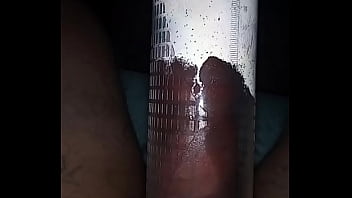 Preview 2 of Brook Aprile - I pumped my cock up to the limit! He looked like a thick red sausage!