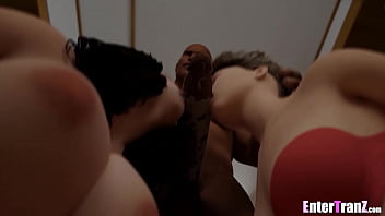 Preview 2 of Sophia Blake - Strippers get the bag and suck on BBC at the same time
