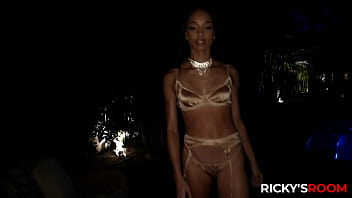 Preview 1 of Adrianna Nicole Black Cocke - RICKYSROOM A serving of creampie with Alexis Tae