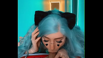 Preview 3 of Daughter Delforation - Naughty CatGirl sucking big dick AliceBong