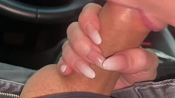Preview 3 of Hairy And Pregnant - Cum in the mouth of a fellow traveler with big tits in the car