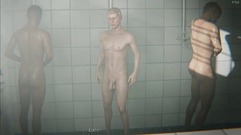 Preview 1 of Big Mature Wife - Hard sex in the barracks with our friend,  jerking off cocks with him,  fucking him in the ass and cumming,  animation from the game