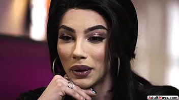Preview 1 of Arab Vs Asiq - Shemale psychic Ariel Demure bangs lady