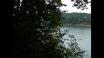Preview 1 of Homemade Girlfriend First Mmf - Bear jerk off overlooking the lake