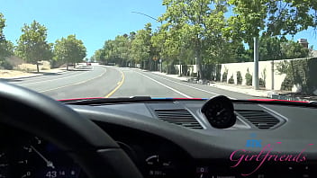 Preview 2 of Batazzrs Mom - Cute Amateur Cecelia Taylor going for a ride and giving some roadhead