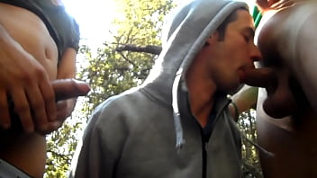 Preview 4 of Lilya Silver - TWO STRAIGHTS GIVE ME HARD COCK OUTDOORS !!