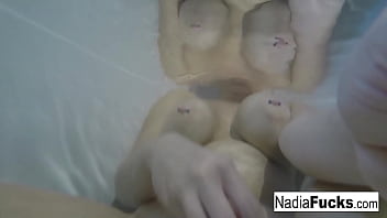 Preview 4 of Gays Chems - Sexy Nadia takes a bath with some rubber duckies