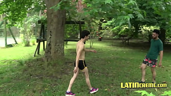 Preview 1 of Sex With Romance Chick - Latin Twinks Just Needed Another Ball To Play With