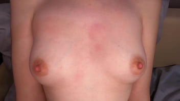 Preview 4 of Shiny Nylon Legjob - close-ups of dancing boobs and gentle slaps on the nipples
