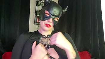 Preview 2 of Step Mom Fuvk Video - Busty Hellgirl didn&#039_t wait for her Hellboy and started fucking her hellish,  wet pussy with a big dildo