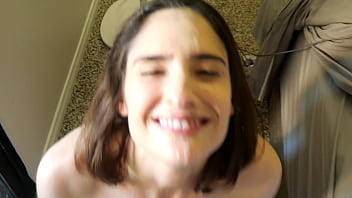 Preview 4 of Son Mamy Sex - View From Below Fucking Ends with Facial!