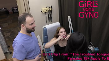 Preview 3 of Japeynes Mom - SFW - NonNude BTS From Nova Maverick&#039_s The Yearly Physical and troubled tongue,  Watch Entire Film At GirlsGoneGyno Reup
