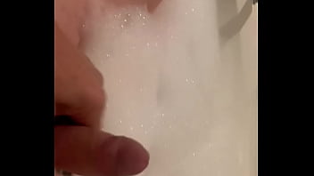 Preview 1 of Korean Virgin Sex Hd - Fountain of cum at the end of playing with cock in tub