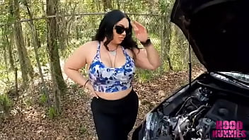 Preview 2 of Pakistani Milk Derking - Car trouble leads to hard fucking w/ King Don G and realmandimay on #hoodhunnies
