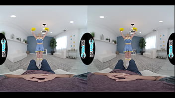 Preview 2 of Teenluvbbc - WETVR Skinny Cheerleader Rides Big Dick In VR Porn