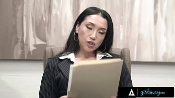 Preview 1 of Oldyoung Videos - GIRLSWAY - April Olsen Must Sexually Outperform Her Colleagues During A Foursome To Get Promoted