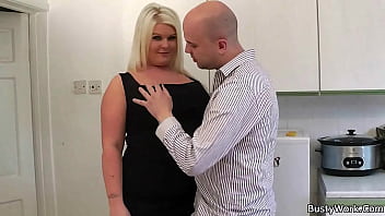 Preview 1 of Brezzres Cheat - Fat blonde rides boss cock for money